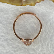 Above Average Grade Natural Super 7 Crystal in 925 Sliver Ring in Rose Gold Color (Adjustable Size) 天然超级七水晶 925 银戒指（可调节尺寸) 1.38g 6.0 by 6.0 by 3.8mm - Huangs Jadeite and Jewelry Pte Ltd