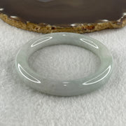 Type A Natural Light Green Jadeite Bangle 62.13g Inner Diameter 57.8mm 11.0 by 10.7mm (Very Very Slight Internal Lines) - Huangs Jadeite and Jewelry Pte Ltd
