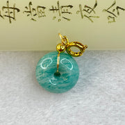 Natural Amazonite Charm Pendent 2.77g 14.6 by 8.0mm - Huangs Jadeite and Jewelry Pte Ltd