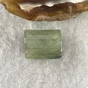 Natural Type A Brownish Green & Green Jadeite Lu Lu Tong Charm Pendant | Cylinder Smooth Fortune & Career (2.57g | 11.7 x 9.6mm | External Rough) - Huangs Jadeite and Jewelry Pte Ltd