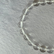Natural Clear Quartz Bracelet 天然白水晶手链 18.64g 16.5cm 8.4mm 24 Beads - Huangs Jadeite and Jewelry Pte Ltd