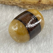 Natural Powerful Tibetan Old Oily Agate 1 Lines Dzi Bead Heavenly Master (Tian Zhu) 2.48g 14.0 by 10.5mm - Huangs Jadeite and Jewelry Pte Ltd