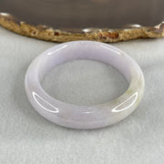 Type A Light Lavender Jadeite Oval Bangle 42.61g Internal Diameter 53.9mm 11.6 by 7.5mm (Very Slight Internal Line) - Huangs Jadeite and Jewelry Pte Ltd