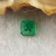 Natural Colombia Green Emerald (Beryl) Cut-Cornered Rectangular step cut 0.71ct 5.3 by 4.9 by 3.7mm - Huangs Jadeite and Jewelry Pte Ltd