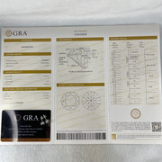 0.5 Ct Colourless Round Brilliant Diameter 5.0mm D VVS1 Excellent Cut Excellent Polish Excellent Symmetry None Florescence Moissanite in S925 Silver Earrings GRA 218444639 - Huangs Jadeite and Jewelry Pte Ltd