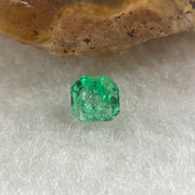 Natural Colombia Vivid Green Emerald (Beryl) Cut-Cornered Square Step cut 0.41ct 4.5 by 4.3 by 3.2mm - Huangs Jadeite and Jewelry Pte Ltd