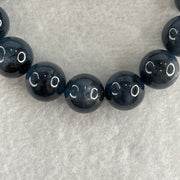 Above Average Natural Blue Devil Aquamarine Beads Bracelet 37.72g 16cm 11.8mm 17 Beads - Huangs Jadeite and Jewelry Pte Ltd