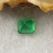 Natural Colombia Green Emerald (Beryl) Cut-Cornered Rectangular step cut 0.74cts 5.5 by 5.0 by 3.8mm - Huangs Jadeite and Jewelry Pte Ltd