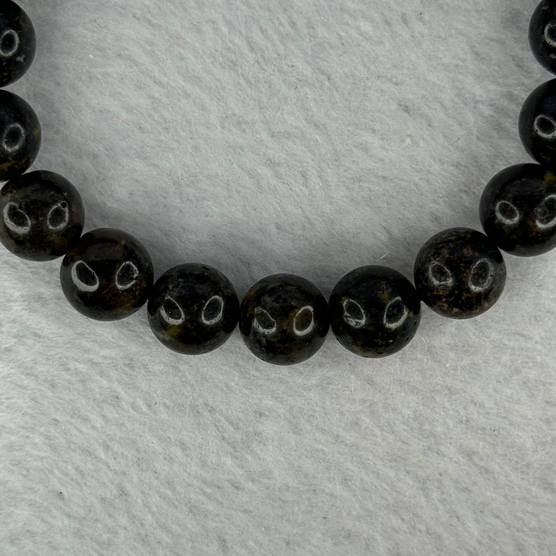 Natural Medicine Amber Beads Bracelet 天然药珀手链 10.38g 16cm 10.1mm 19 Beads - Huangs Jadeite and Jewelry Pte Ltd