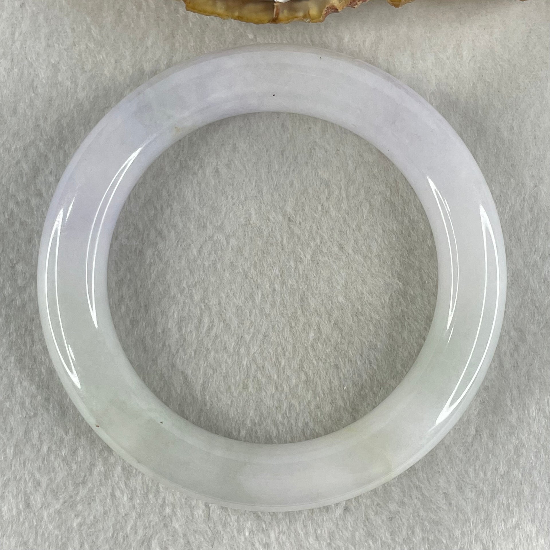 Type A Light Lavender and Light Green Jadeite Bangle 77.39g Inner Diameter 57.7mm 11.6 by 12.1mm (Internal Lines) - Huangs Jadeite and Jewelry Pte Ltd