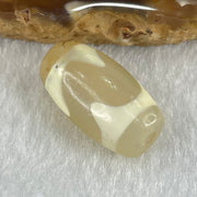 Natural Powerful Tibetan Old Oily Agate Tiger Tooth Daluo Dzi Bead Heavenly Master (Tian Zhu) 虎呀天诛 3.31g 20.1 by 10.8mm - Huangs Jadeite and Jewelry Pte Ltd