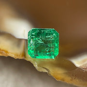 Natural Colombia Green Emerald (Beryl) Cut-Cornered Rectangular step cut 0.62ct 5.3 by 5.2 by 3.1mm - Huangs Jadeite and Jewelry Pte Ltd