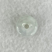 Type A Icy White Jadeite Ping An Kou Donut Charm Pendant 1.62g 12.7 by 4.8mm - Huangs Jadeite and Jewelry Pte Ltd