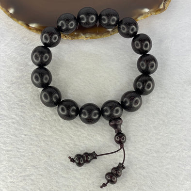 Natural Wild African Zitan Bracelet 非洲金星字檀手链 (Sinking Type) 33.07g - Huangs Jadeite and Jewelry Pte Ltd