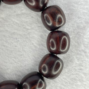 Natural India Zitan Sandalwood 小叶字檀木 Beads Bracelet Sinking Type 43.18g 17.8 mm 12 Beads - Huangs Jadeite and Jewelry Pte Ltd
