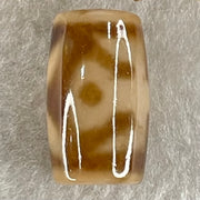 Natural Powerful Tibetan Old Oily Agate Patina Guiren Tairen Human Dzi Bead Totem Amulet Heavenly Master (Tian Zhu) 贵人天诛 4.84g 19.9 by 11.8mm - Huangs Jadeite and Jewelry Pte Ltd