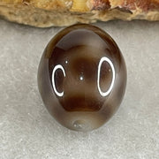 Natural Powerful Tibetan Old Oily Agate 4 Nectar Vessel Dzi Bead Heavenly Master (Tian Zhu) 花蜜容器天珠 2.83g 14.0 by 12.0mm - Huangs Jadeite and Jewelry Pte Ltd