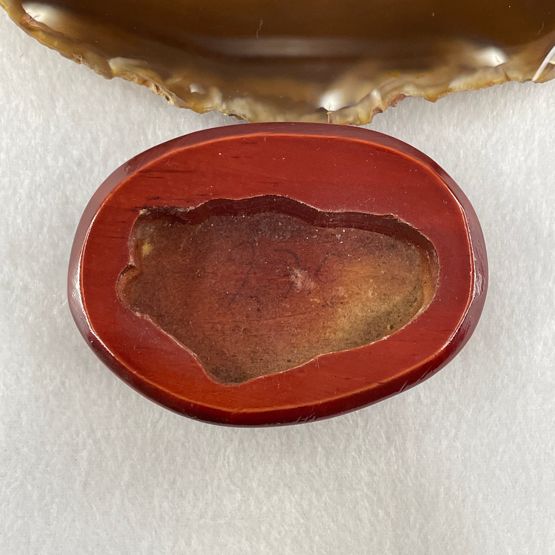 Natural Smoky Quartz Rough Rectangular Shape Display in Wooden Stand 164.95g 76.3 by 55.5 by 86.7mm - Huangs Jadeite and Jewelry Pte Ltd