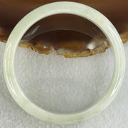 Type A Light Green Lavender Jadeite Bangle 36.61g Internal Diameter 56.5mm 11.0 by 6.4mm (External and Internal Lines) - Huangs Jadeite and Jewelry Pte Ltd