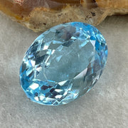 Natural Sky Blue Topaz Oval Shape 23.16ct 20.2 by 14.3 by 9.5mm - Huangs Jadeite and Jewelry Pte Ltd
