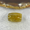 Good Grade Natural Golden Rutilated Quartz Crystal Lulu Tong Barrel 天然金顺发晶水晶露露通桶 
4.69g 17.4 by 12.5mm - Huangs Jadeite and Jewelry Pte Ltd
