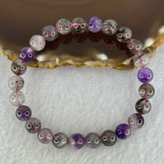 Natural Super 7 Beads Bracelet 19.26g 17cm 8.3mm 25 Beads - Huangs Jadeite and Jewelry Pte Ltd