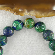 Natural Azurite Beads Bracelet 23.00g 14cm 9.3mm 19 Beads - Huangs Jadeite and Jewelry Pte Ltd