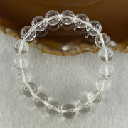 Natural Clear Quartz Beads Bracelet 26.40g 15cm 10.1mm 19 Beads - Huangs Jadeite and Jewelry Pte Ltd