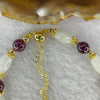 Almandine Garnet Bracelet 9.82g Oval 8.1 by 5.7 mm 7 Pcs Round 6.0mm 7 Beads - Huangs Jadeite and Jewelry Pte Ltd