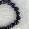 Natural Dark Blue Goldstone Bracelet 天然蓝砂石手链 23.07g 15cm 10.1mm 19 Beads - Huangs Jadeite and Jewelry Pte Ltd