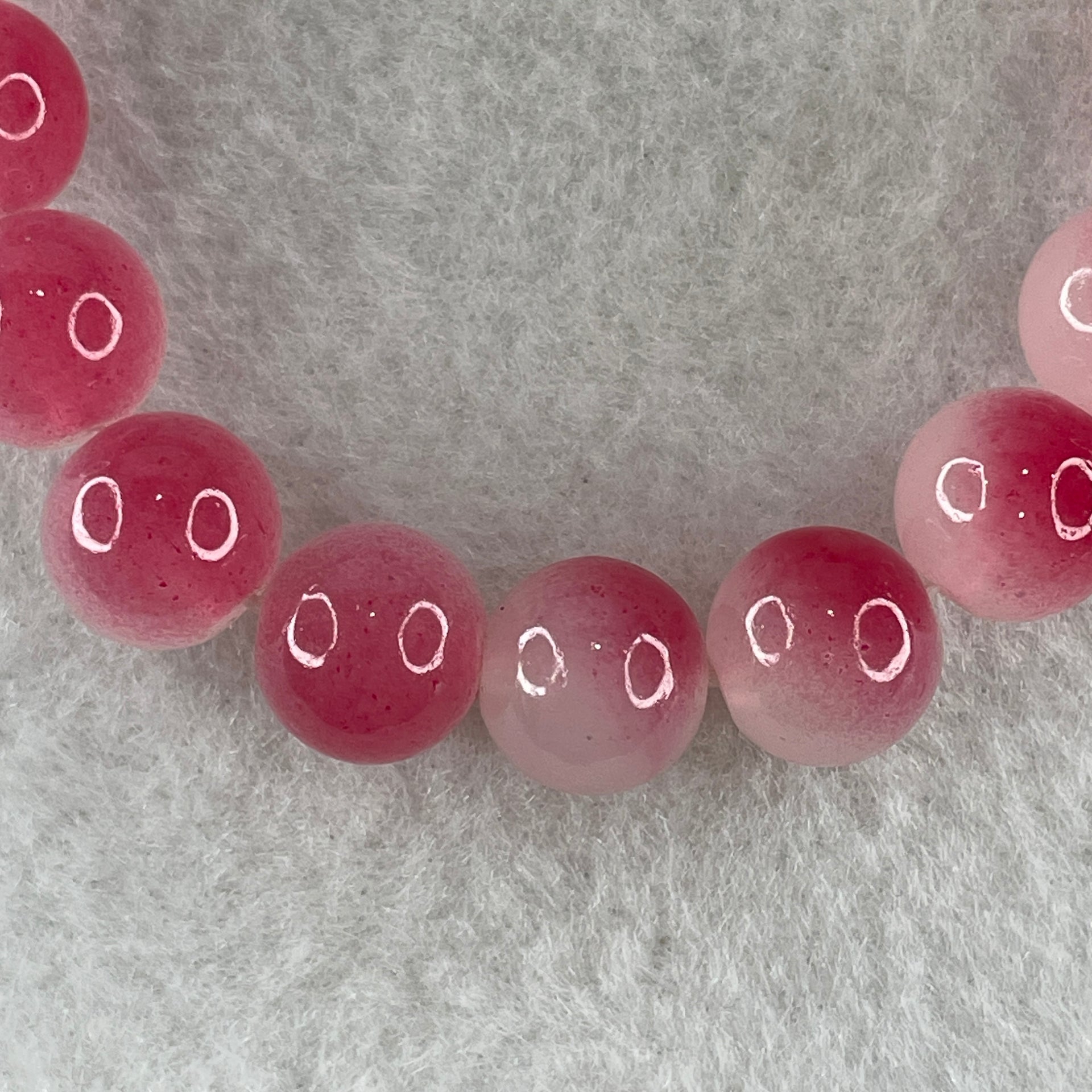 Dyed Agate Faceted Beads Bracelet 26.26g 15cm 10.6mm 19Beads - Huangs Jadeite and Jewelry Pte Ltd