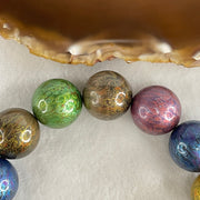 Natural Colored Rosewood Beads Bracelet 46.10g 18cm 18.2mm 13 Beads - Huangs Jadeite and Jewelry Pte Ltd