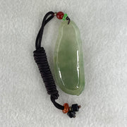 Type A Semi Icy Light Blueish Green Jadeite Guan Yin Pendant 20.29g 62.4 by 25.2 by 6.3mm - Huangs Jadeite and Jewelry Pte Ltd