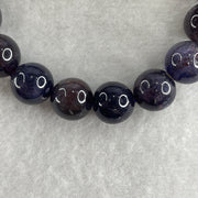 Good Grade Natural Purple Iolite with Rabbit Beads Bracelet 33.39g 16cm 11.4mm 16Beads - 16.8 by 12.6 by 11.3 Rabbit - Huangs Jadeite and Jewelry Pte Ltd