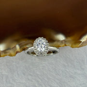 Cubic Zirconia in S925 Sliver Ring (Adjustable Size) 2.22g 6.8 by 5.2 by 3.8mm - Huangs Jadeite and Jewelry Pte Ltd