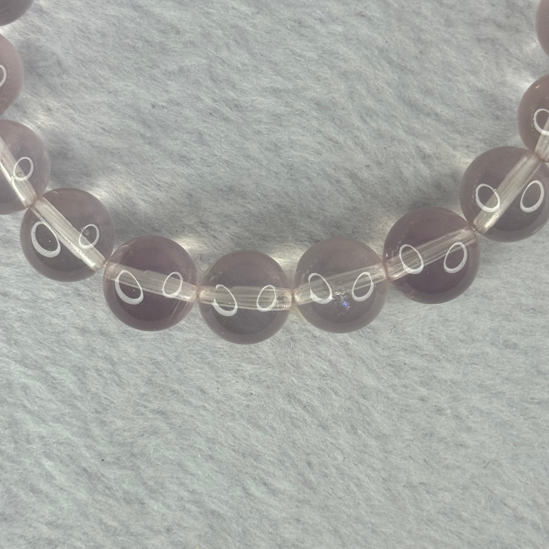 Natural Rose Quartz Beads Bracelet 天然玫瑰石英珠手链 33.93g 17cm 11.2mm 18 Beads - Huangs Jadeite and Jewelry Pte Ltd