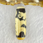 Natural Powerful Tibetan Old Oily Agate Dragon Dzi Bead Heavenly Master (Tian Zhu) 龙天诛 9.84g 38.4 by 12.8mm - Huangs Jadeite and Jewelry Pte Ltd