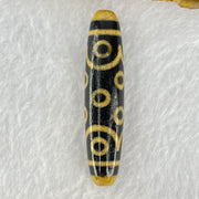 Natural Powerful Tibetan Old Oily Dark and Light Brown Agate 15 Eyes Dzi Bead Heavenly Master (Tian Zhu) 十五眼天诛 15.52g 58.5 by 13.3mm - Huangs Jadeite and Jewelry Pte Ltd