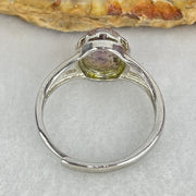 Average Grade Natural Super 7 Quartz in S925 Sliver Ring (Adjustable Size) 2.11g 8.8 by 7.7 by 5.0mm - Huangs Jadeite and Jewelry Pte Ltd