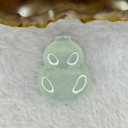 Type A Icy Faint Sky Blue Jadeite Hulu Setting stone 4.48g 23.5 by 18.4 by 5.9mm - Huangs Jadeite and Jewelry Pte Ltd