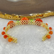 Type A Red Jadeite Ping An Kou Donut and Beads 13.22g 12.9 by 4.0mm 3pcs 5.0mm 8 Beads - Huangs Jadeite and Jewelry Pte Ltd