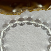 Natural Clear Quartz Bracelet 天然白水晶手链 30.62g 17cm 10.6mm 19 Beads - Huangs Jadeite and Jewelry Pte Ltd