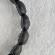 Natural Dark Matt Black Red Amber Beads Bracelet 天然大黑天翁琥珀手链 18.63g 18cm 20.2 by 13.1 by 6.8mm 16pcs - Huangs Jadeite and Jewelry Pte Ltd