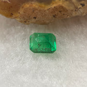 Natural Colombia Green Emerald (Beryl) Cut-Cornered Rectangular step cut 0.56ct 5.8 by 4.5 by 2.9mm - Huangs Jadeite and Jewelry Pte Ltd