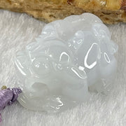 Type A Faint Lavender Jadeite Male Pixiu String Charm 5.45g 20.3 by 14.4 by 10.5mm - Huangs Jadeite and Jewelry Pte Ltd