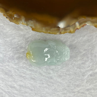 Type A Lavender Green and Yellow Jadeite Pixiu Pendent A货蓝绿黄色翡翠貔貅牌 9.48g 25.8 by 16.2 by 10.2 mm - Huangs Jadeite and Jewelry Pte Ltd