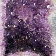 Good Grade Natural Brazil Cacoxenite Amethyst Golden Rutilated Cave with White Calcite 11,1742kg 220.0x154.0x405.0mm - Huangs Jadeite and Jewelry Pte Ltd