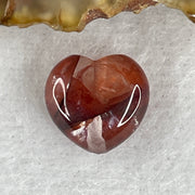 Natural Ferruginous Quartz Heart Shape Charm 1.53g 11.4 by 12.9 by 7.3mm - Huangs Jadeite and Jewelry Pte Ltd