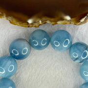 Natural Aquamarine Beads Bracelet 109.28g 18.5cm 19.2mm 12 Beads - Huangs Jadeite and Jewelry Pte Ltd
