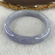 Rare Natural Type A Deep Intense Lavender Jadeite Oval Bangle 40.91g Inner Diameter 52.8mm 11.9 by 7.0mm (Very Very Slight Internal Line) - Huangs Jadeite and Jewelry Pte Ltd